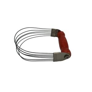 Vintage Androck Pastry Blender Red Wood Handle Metal Dough Cutter Made in USA